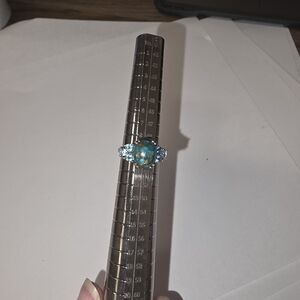 Dazzling Blue and Gold Women's Ring